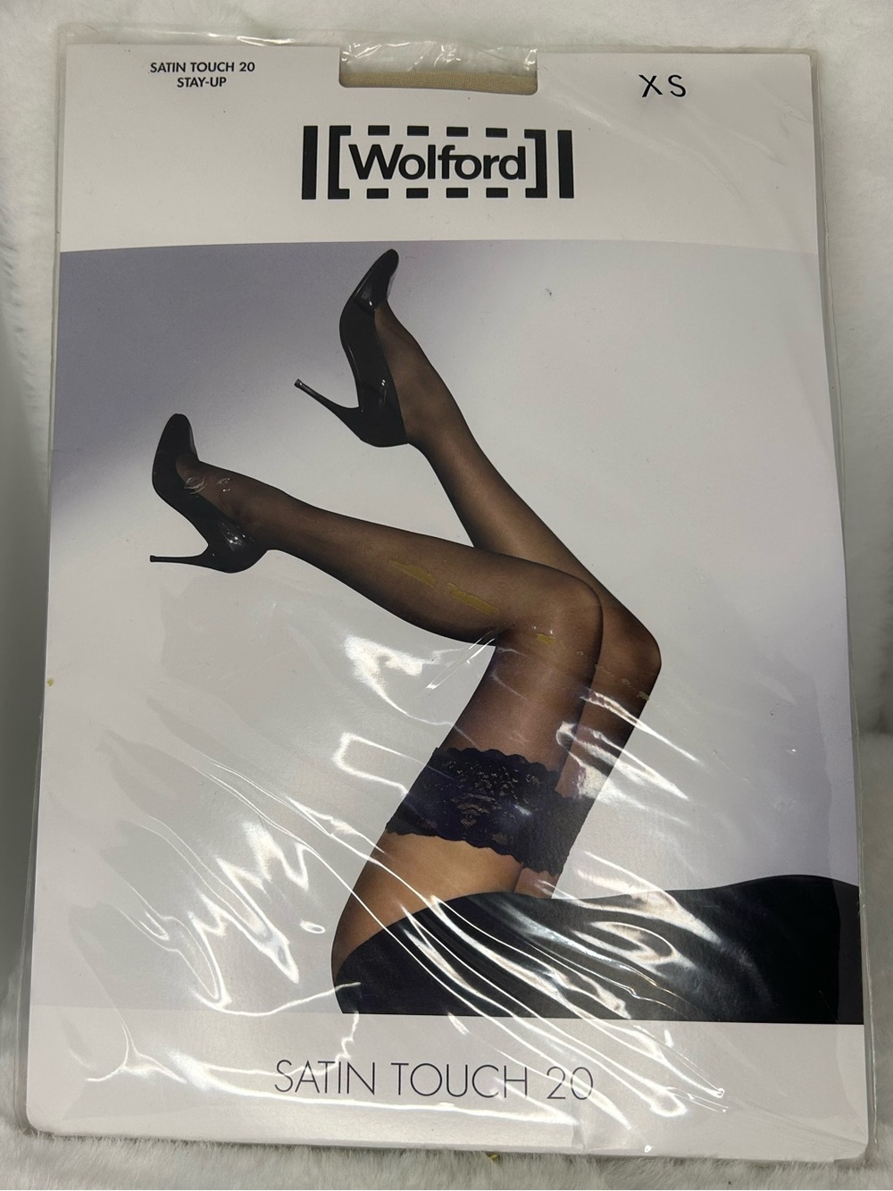 WOLFORD SATIN TOUCH 20 STAY-UP MARMOR XS
